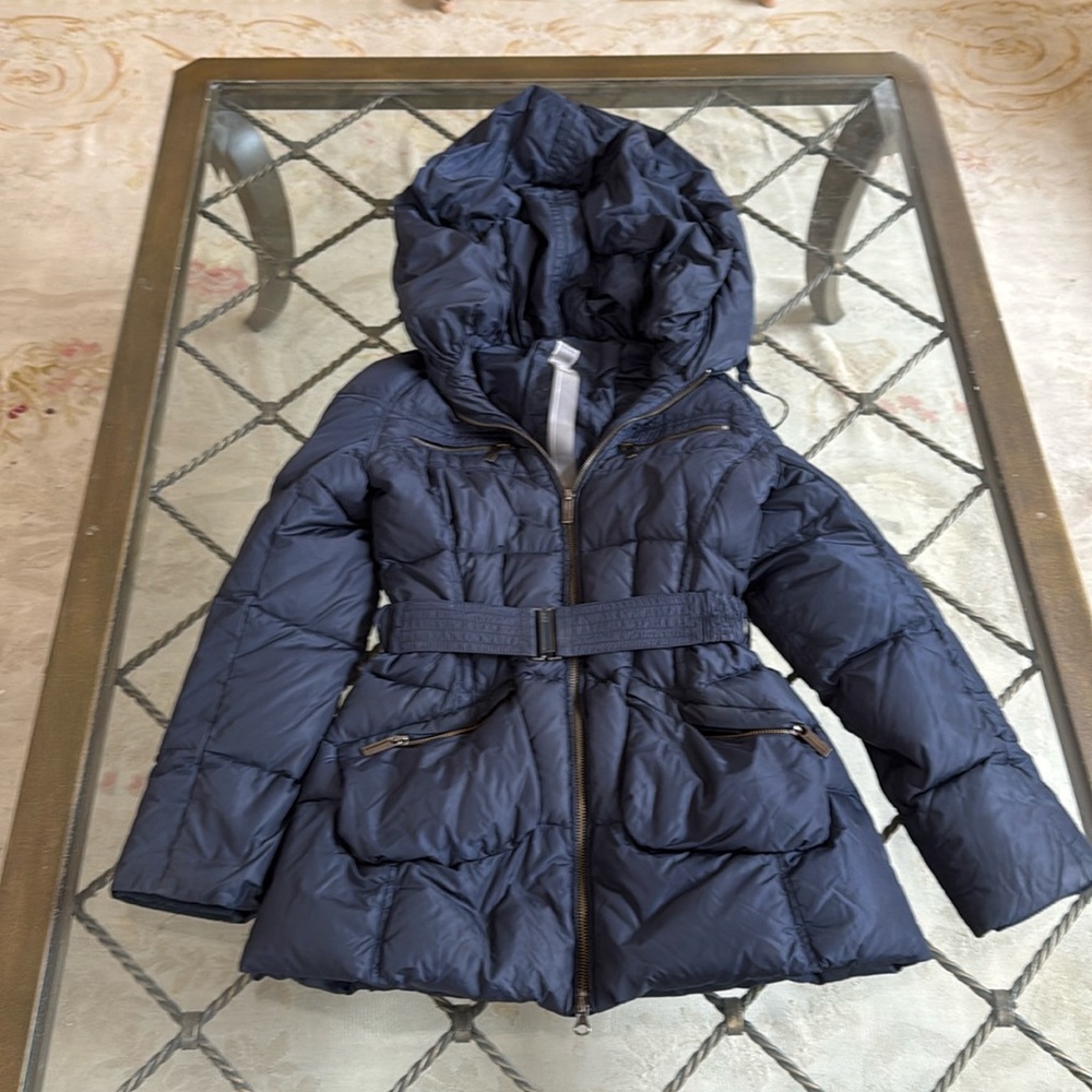 ADD down navy puffer coat
